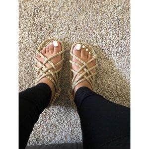 Tan Rope Sandals